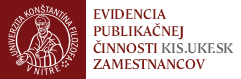 Evidencia publikačnej činnosti