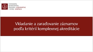 Vkladanie záznamov s KA